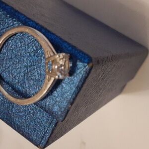 PRICE DROP!!! 1 carat Moissanite sterling silver ring.